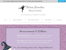 Tablet Screenshot of pbdancecenter.com